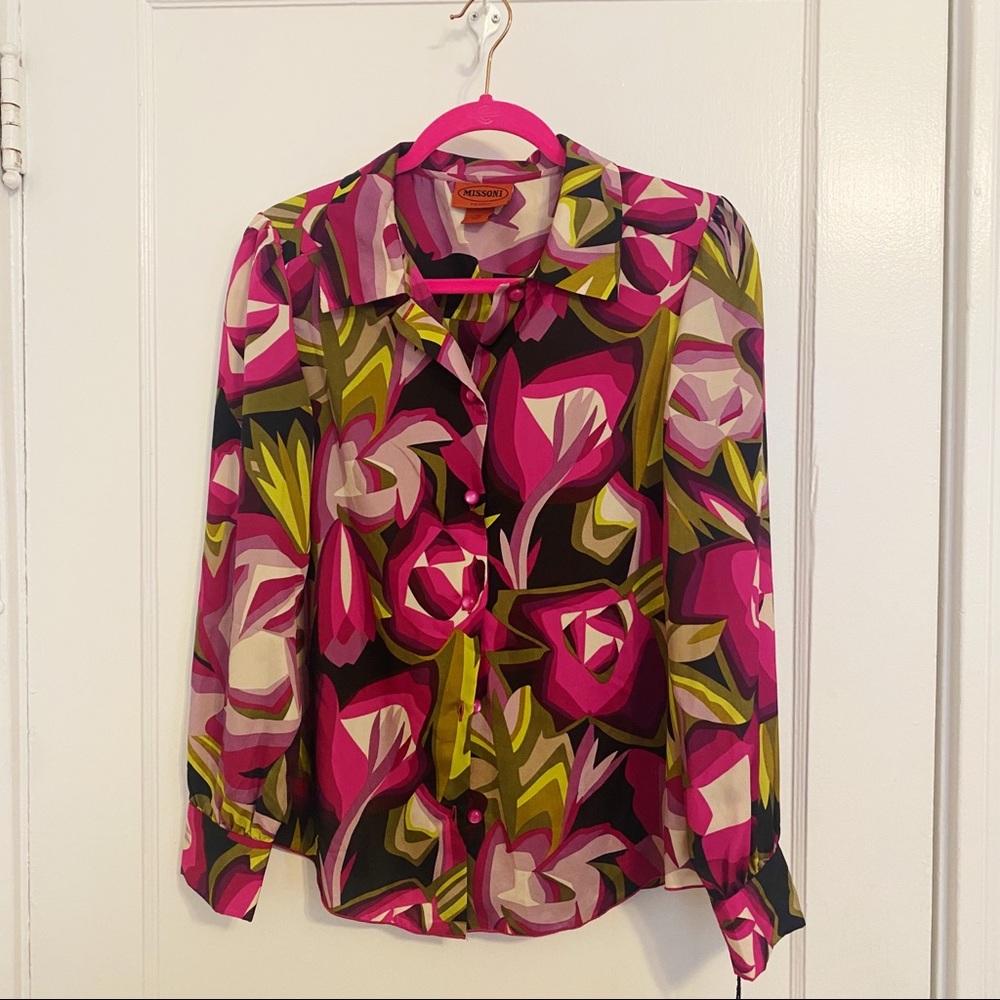 MISSONI for Target button down party top size M